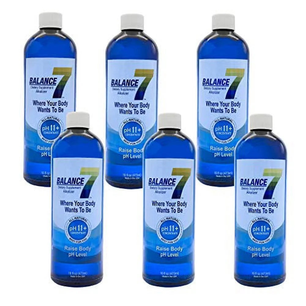 Alkaline Dietary Supplement Mineral Liquid, 16 fl oz, 6 Bottles W33934