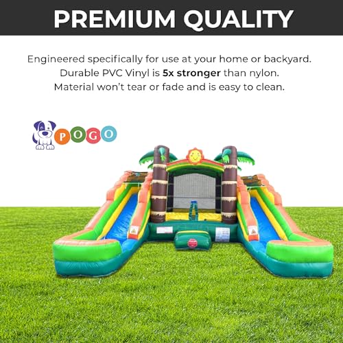 Inflatable Bounce House with Double Water Slides for Kids X3530