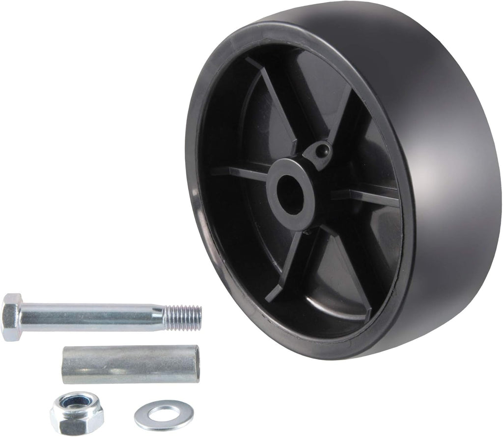 CURT 28912 6-Inch Replacement Boat Trailer Jack Wheel, BLACK PLASTIC
