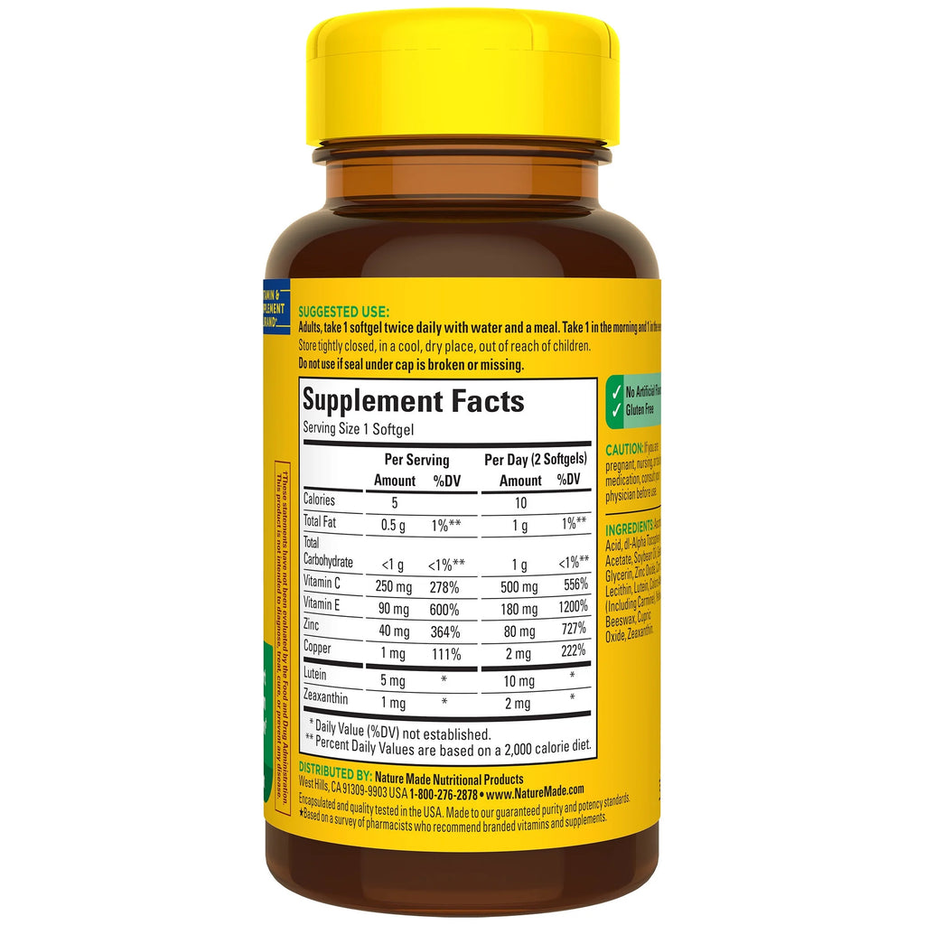 Eye Vitamins Softgels, 60 Count S217433