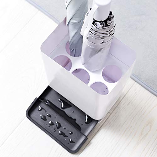 Umbrella Stand Rack with Drip Tray, Freestanding Entryway Organizer N1234