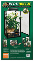 Zoo Med Reptibreeze Open Air Aluminum Screen Cage - Black Medium (16"L x 16"W x 30"H)
