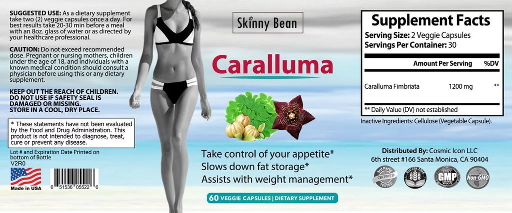 Caralluma Fimbriata Extract 1200mg Appetite Suppressant Diet Pills A405029