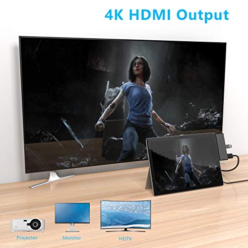 7-in-2 USB-C Docking Station for Surface Go with 4K HDMI, USB 3.0, SD Card Slot S48329