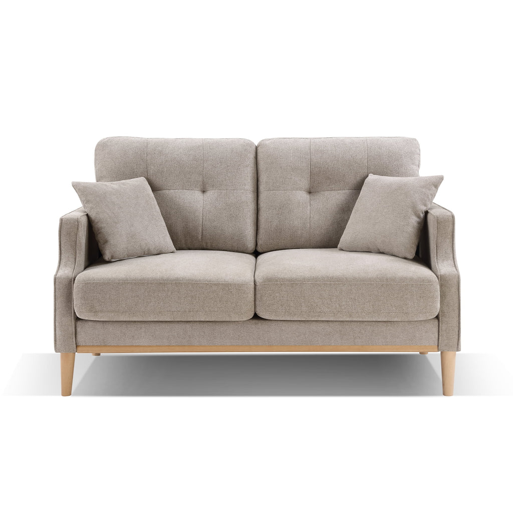 2 Seater Loveseat Sofa with Waterproof Fabric, USB Charging Port O78535