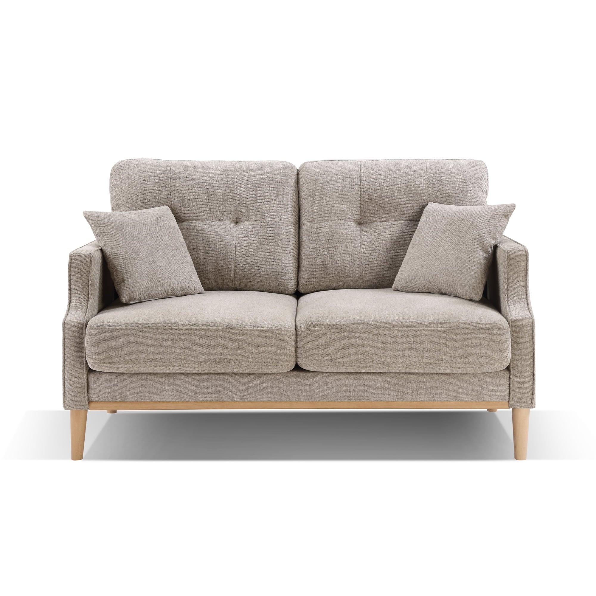 2 Seater Loveseat Sofa with Waterproof Fabric, USB Charging Port O78535