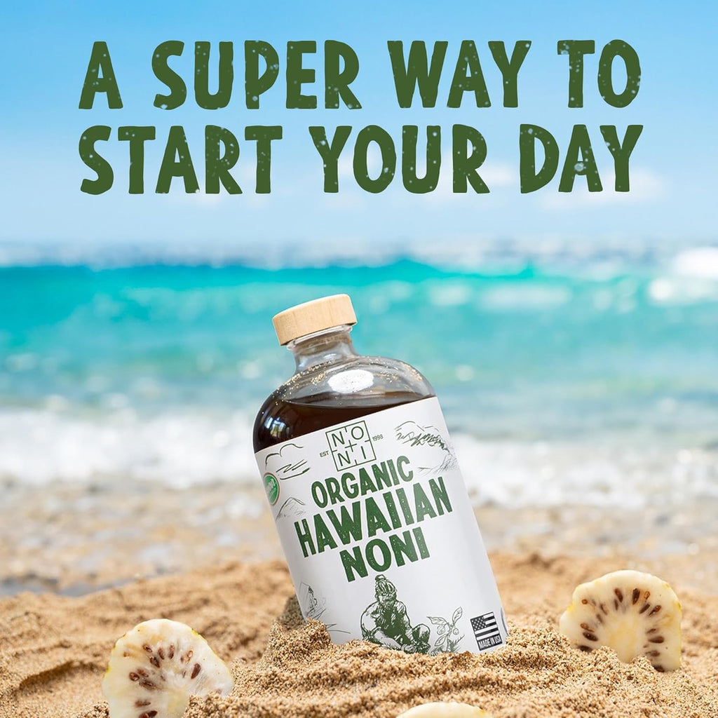 Organic Noni Juice 32oz Glass Bottle Unsweetened D855342