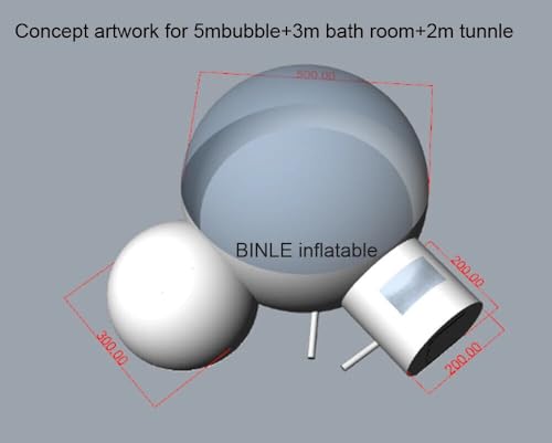 Inflatable Bubble Tent with 2 Rooms for Camping Outdoor O992