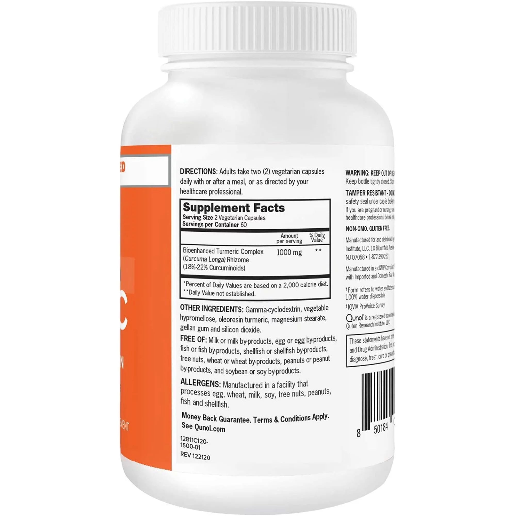 Turmeric Veggie Caps, 120 ct. E699
