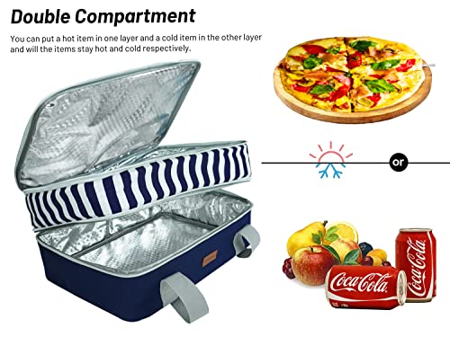 Insulated Casserole Carrier Bag for Hot & Cold Food, Fits 9x13 Baking Dish I4865