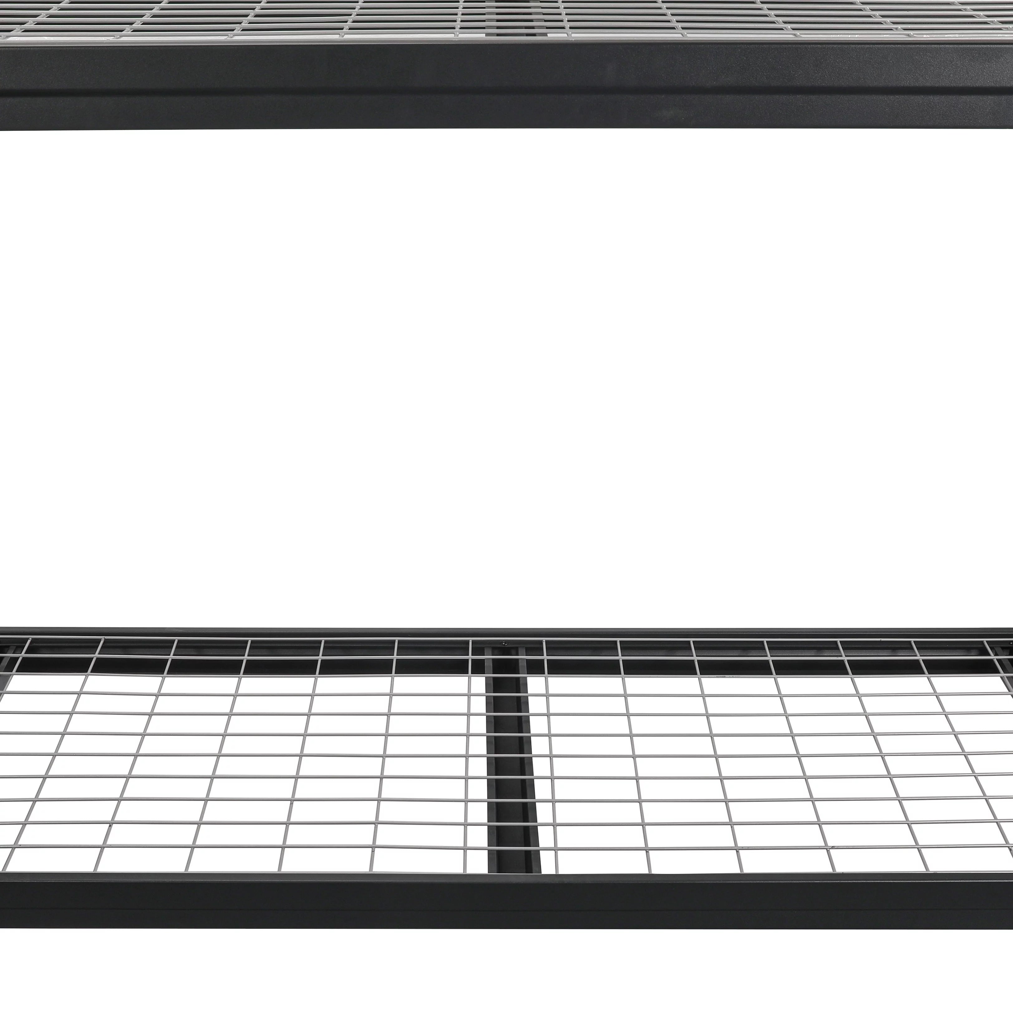 Steel 3-Tier Storage Shelf Unit, 72H x 77W x 24D, Black W154452