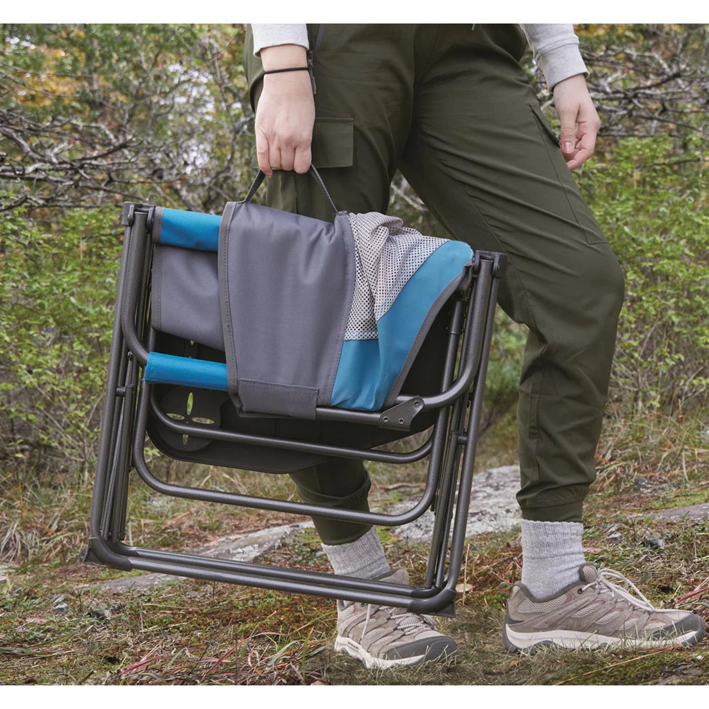 Director Camping Chair for Adults, Portable Folding, 300-lb Capacity W8220