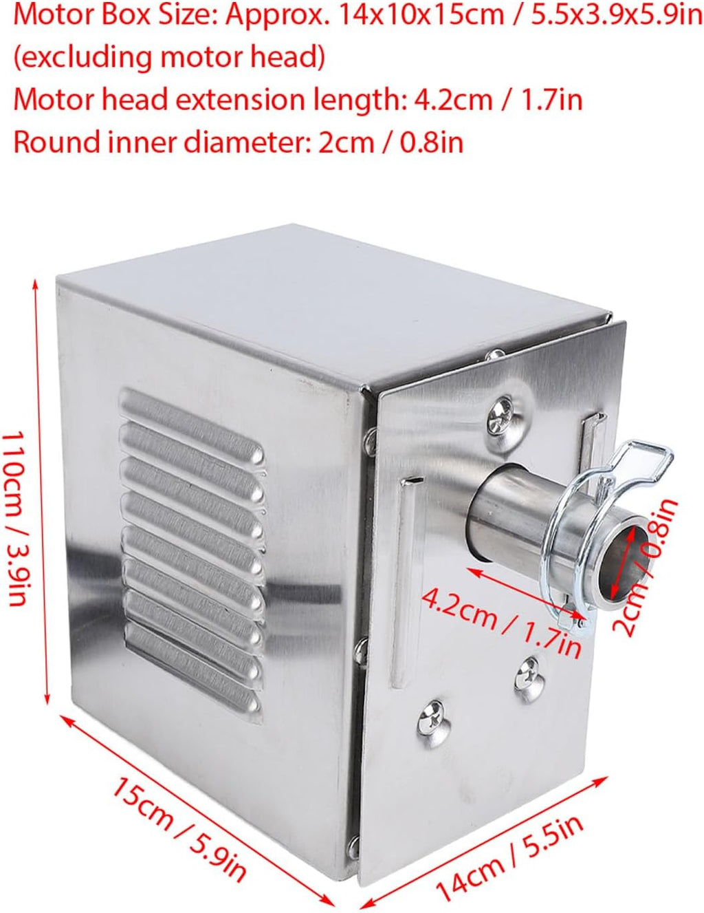 Electric Grill Rotisserie Motor, Stainless Steel Barbecue Replacement G23030