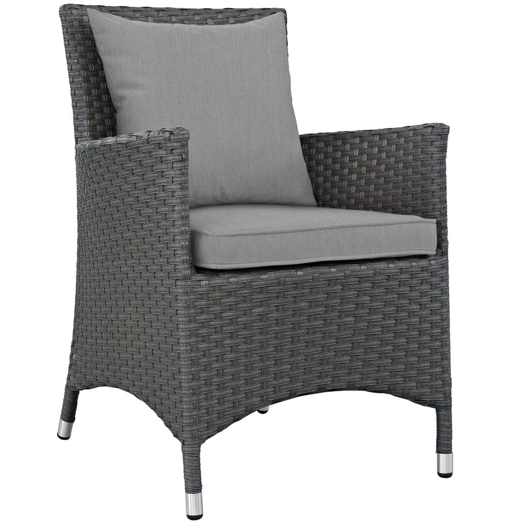 Outdoor Patio Dining Set with Cushioned Chairs T6873