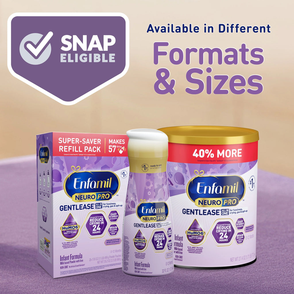Baby Formula with DHA, Reduces Fussiness, Crying, Gas & Spit-up, Refill Box, 30.4 Oz J5284