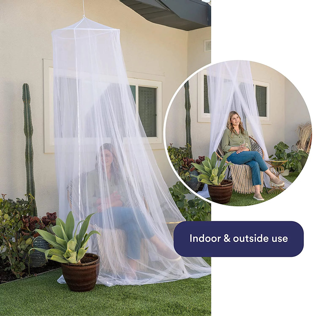 Mosquito Net Bed Canopy, Ultra Large Bug Net, Mesh 380, 2 Entries I241