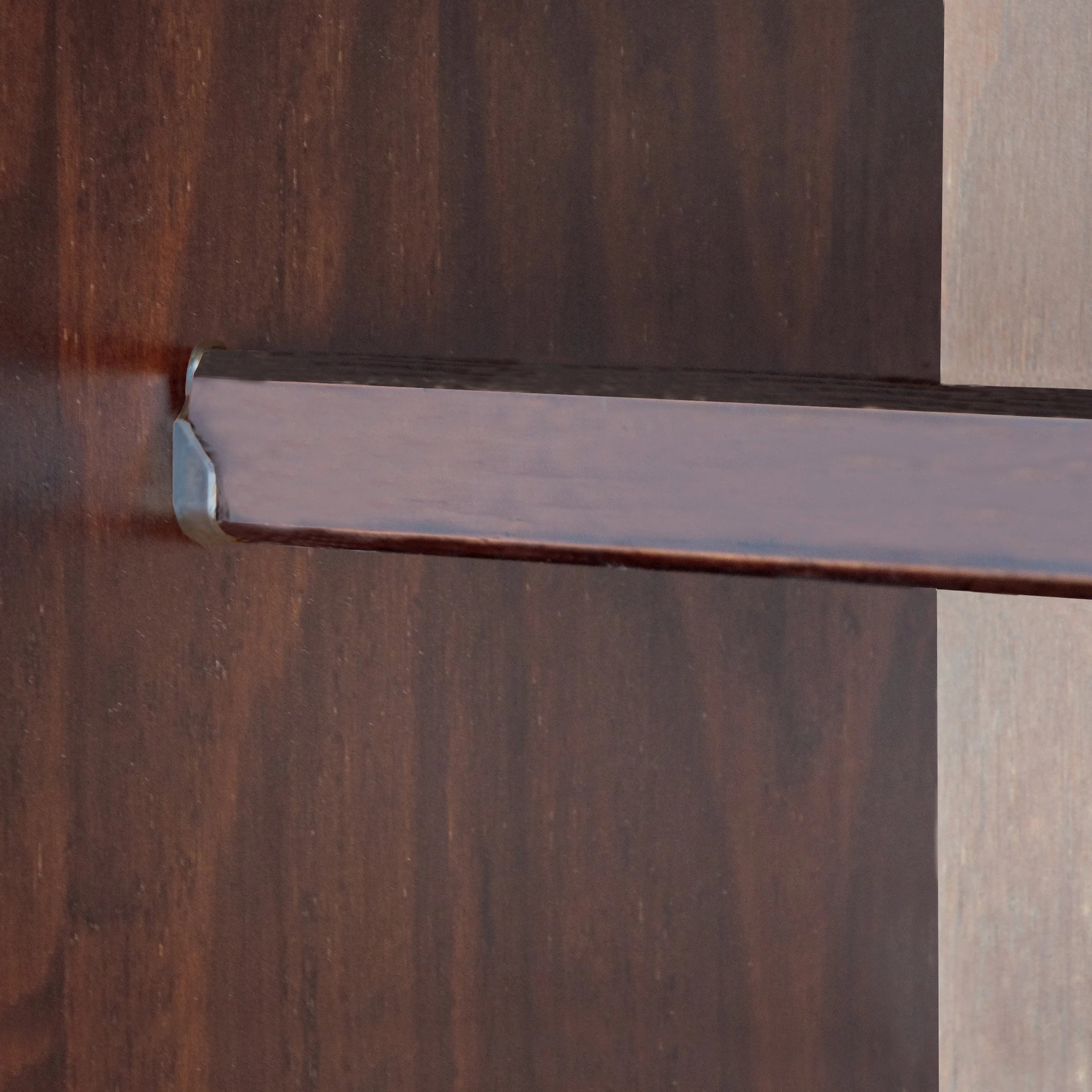 Solid Wood Wardrobe Armoire with Knobs Y23555