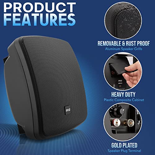 Outdoor Waterproof Bluetooth Speakers, 5.25 Inch, 2 Pack L955