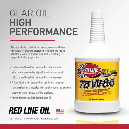75W85 GL-5 Full Synthetic Gear Oil for Differentials - 1 Quart P7634