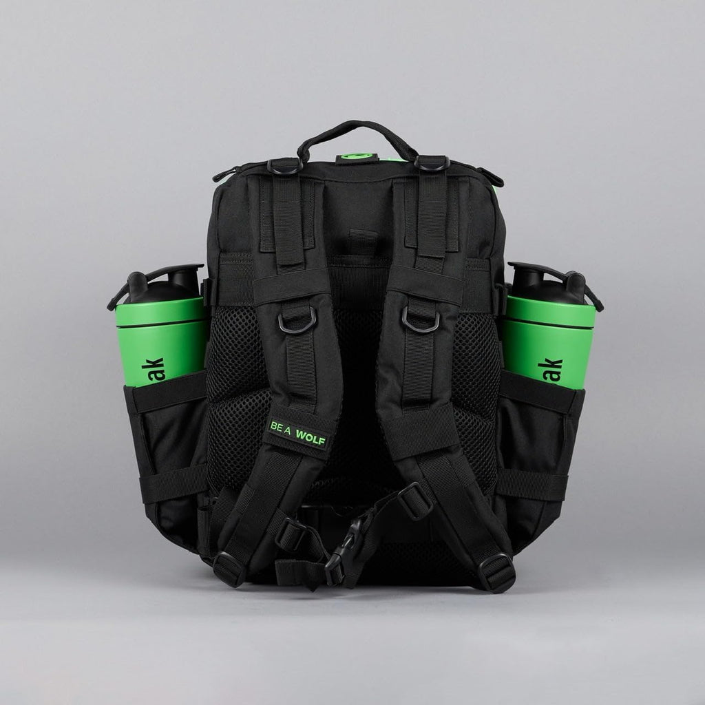 25L Backpack Black Neon Green P588