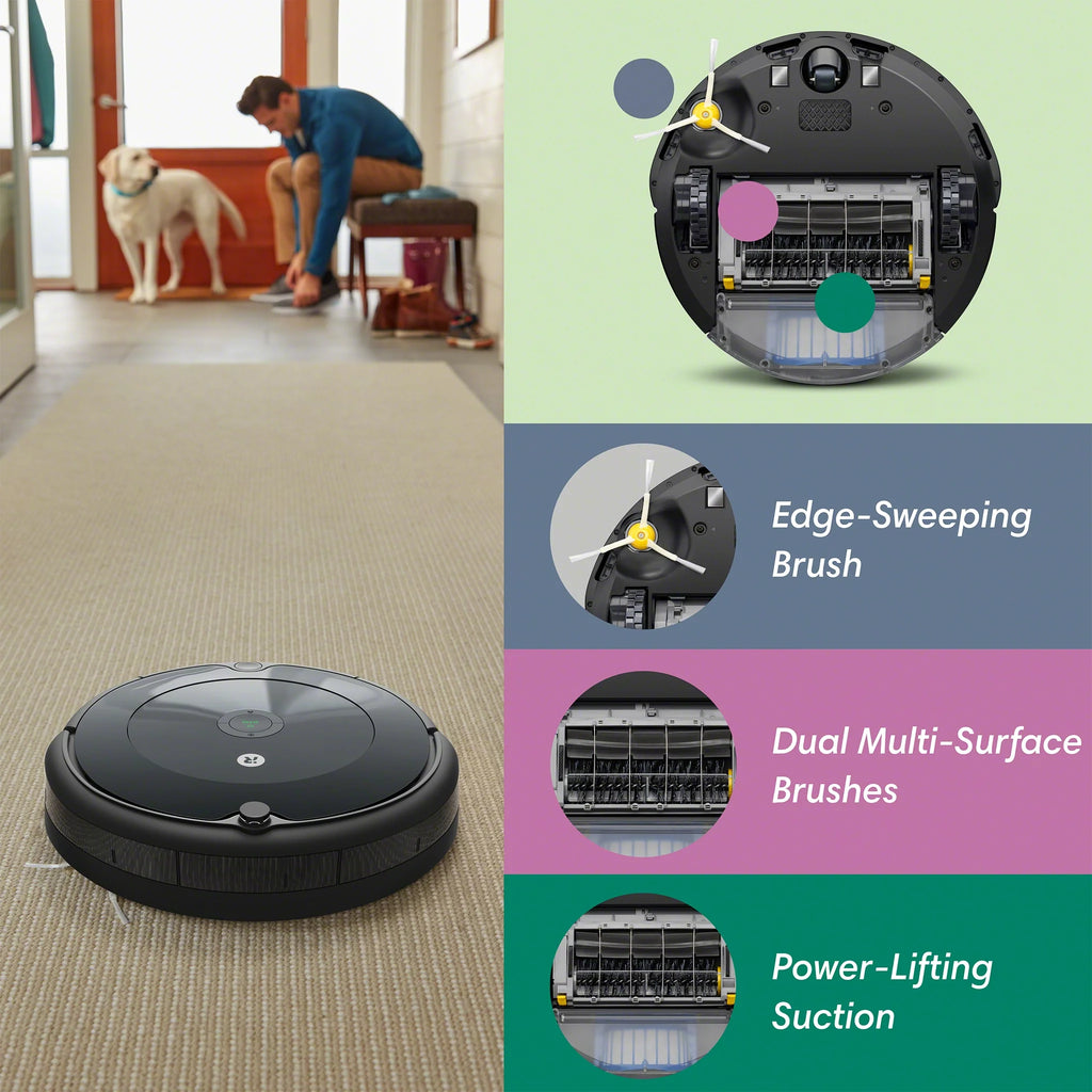 Robot Vacuum with Wi-Fi Connectivity, Good for Pet Hair and Carpets Q985