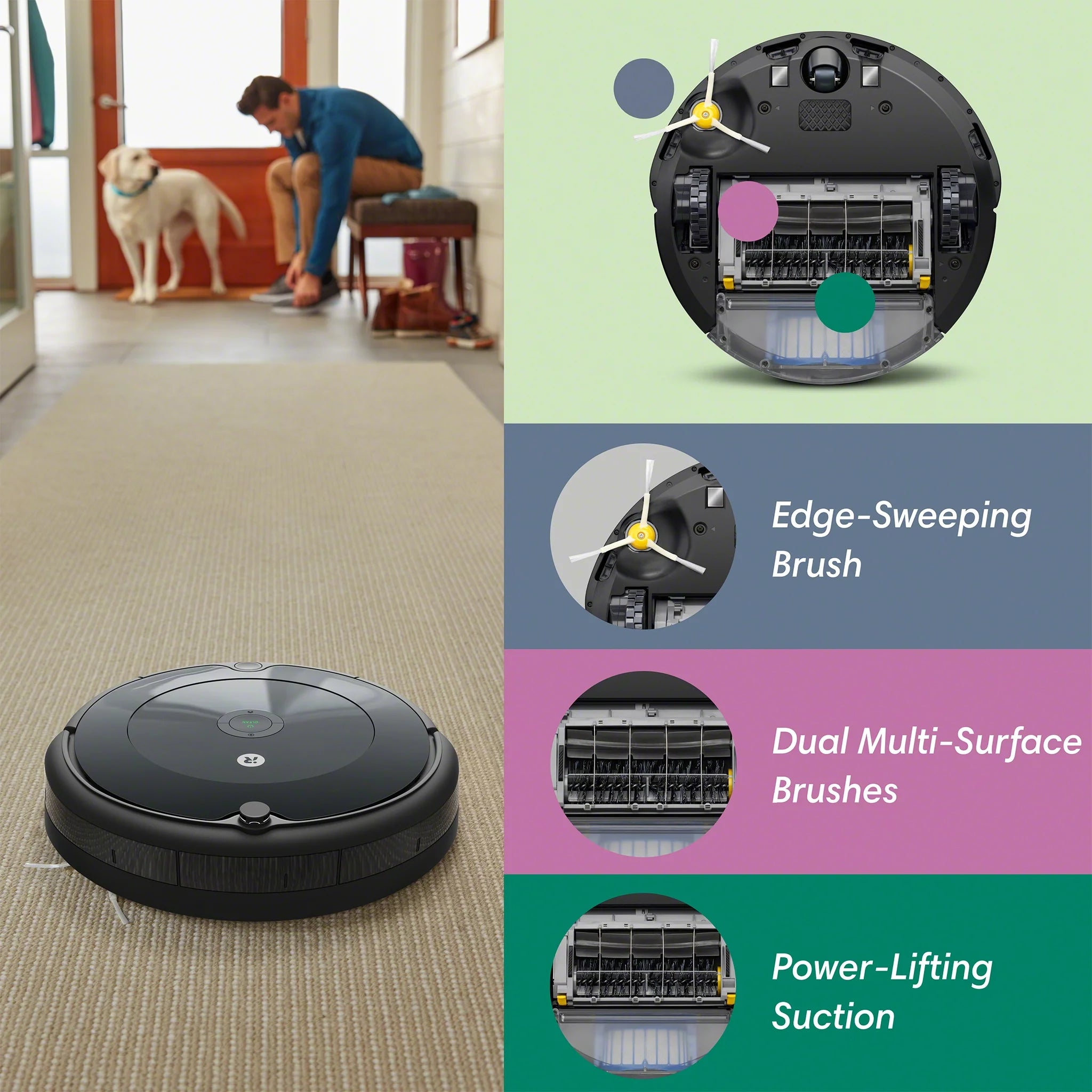 Robot Vacuum with Wi-Fi Connectivity, Good for Pet Hair and Carpets Q985